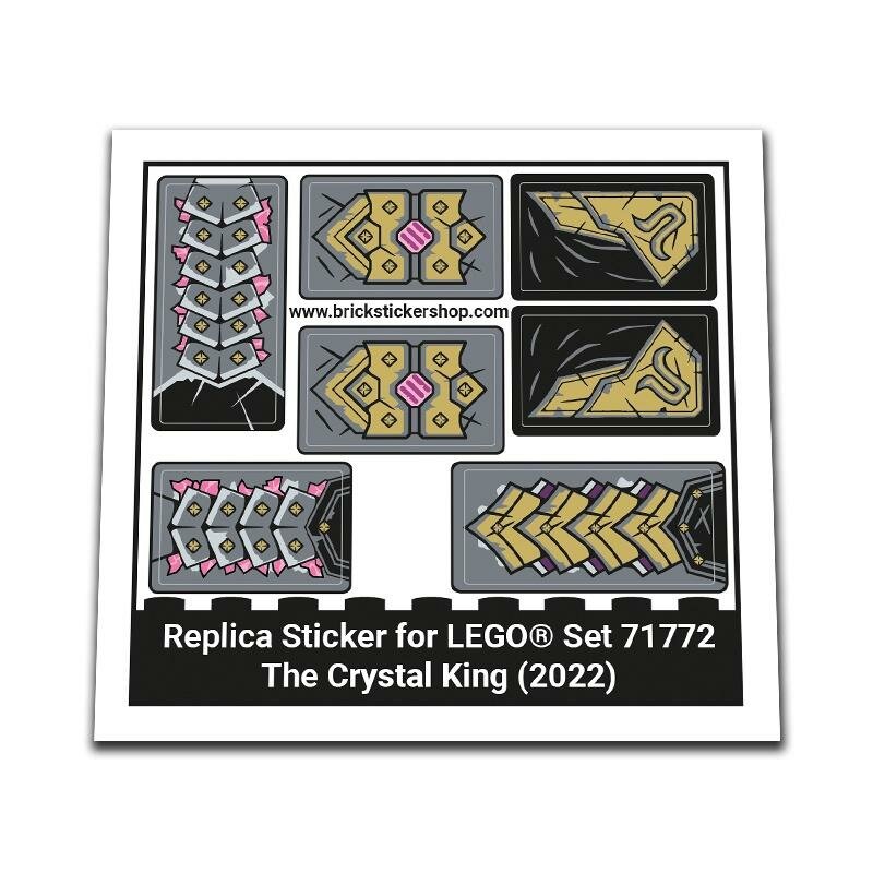 Replacement Sticker For Set 71772 The Crystal King BrickStickerShop