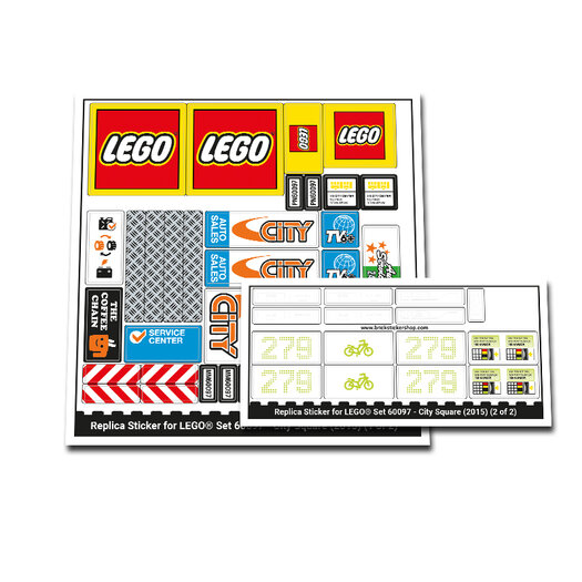 City Square set #60097 - missing instructions & shops stickers