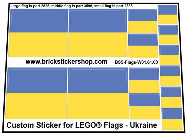 Custom Sticker - Flags - Flag of Ukraine