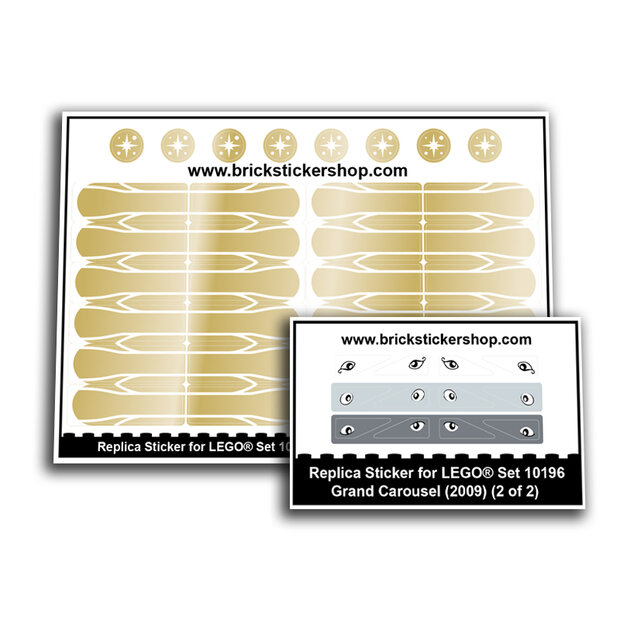 Replica Sticker voor Set 10196 - Grand Carousel