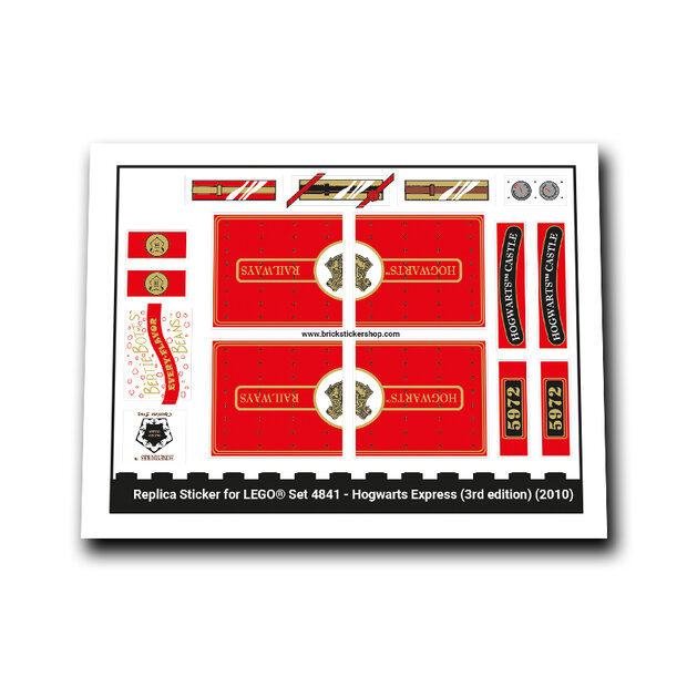 Replacement Sticker for Set 4841 - Hogwarts Express (3rd edition)