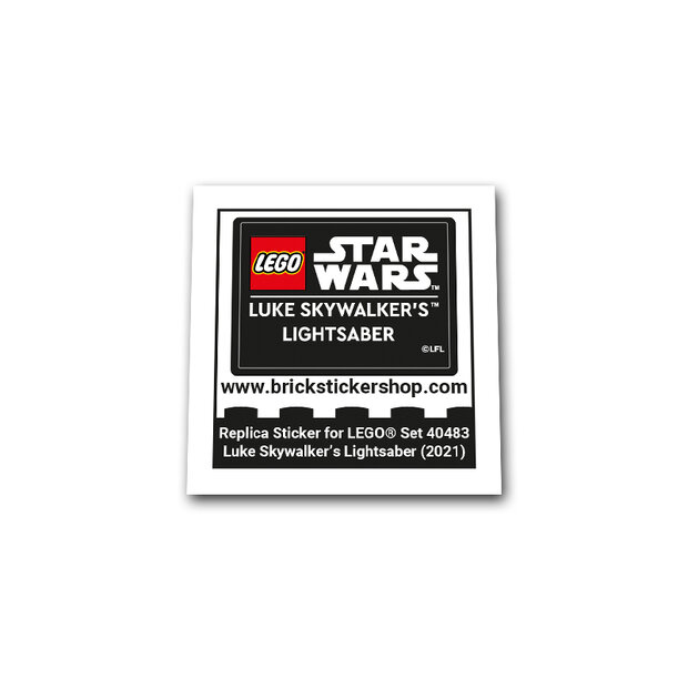 Replacement Sticker for Set 40483 - Luke Skywalker&#039;s Lightsaber