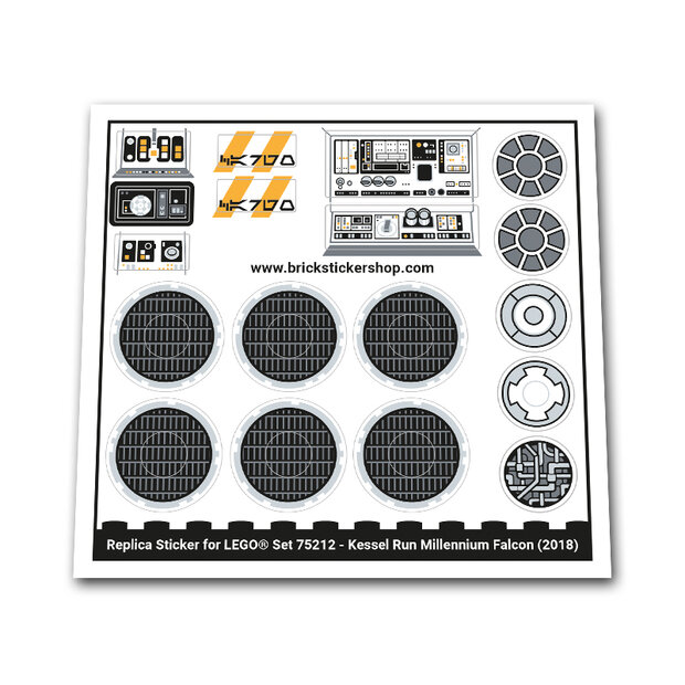 Replacement Sticker for Set 75212 - Kessel Run Millennium Falcon