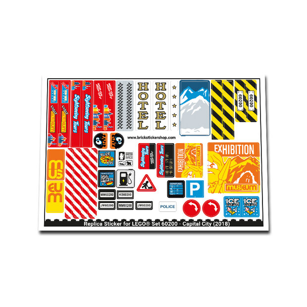 Replica Sticker voor Set 60200 - Capital City