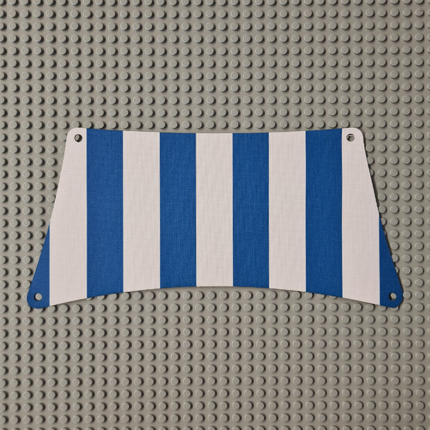 Replica Sailbb21 - Cloth Sail 30 x 15 Bottom with Blue Thick Stripes Pattern