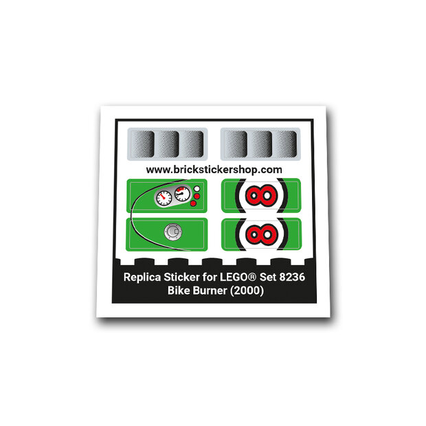 Replica Sticker voor Set 8236 - Bike Burner