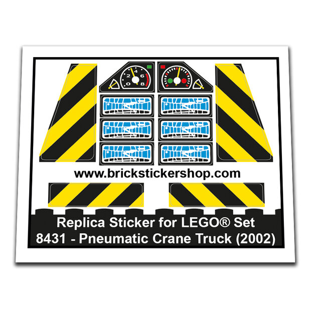 Replacement Sticker for Set 8431 - Pneumatic Crane Truck