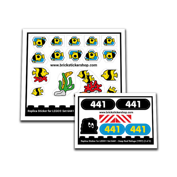 Replica Sticker voor Set 6441 - Deep Sea Refuge