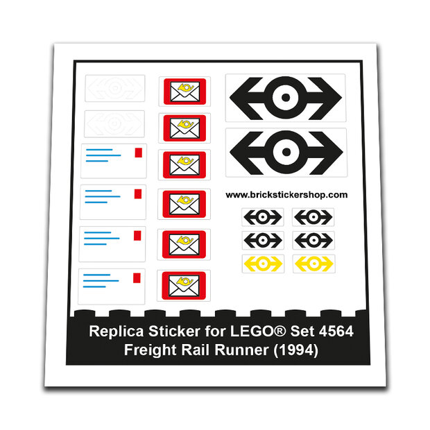 Replica Sticker voor Set 4564 - Freight Rail Runner