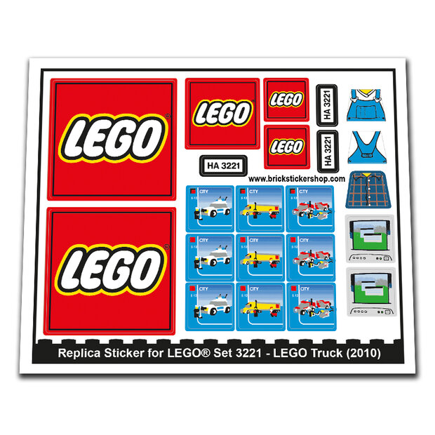 Lego city stickers sale