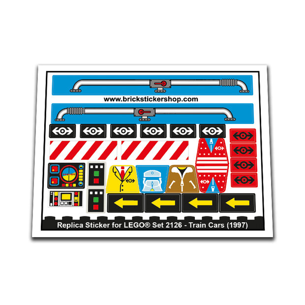 Replica Sticker voor Set 2126 - Train Cars