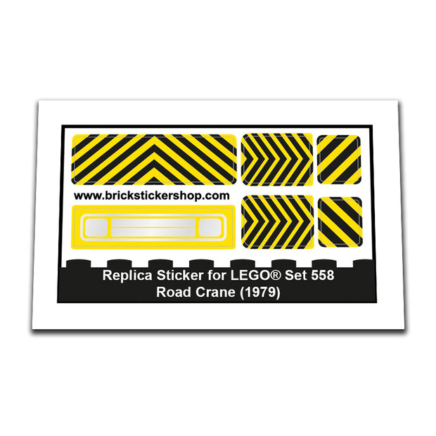 Replacement Sticker for Set 558 - Road Crane