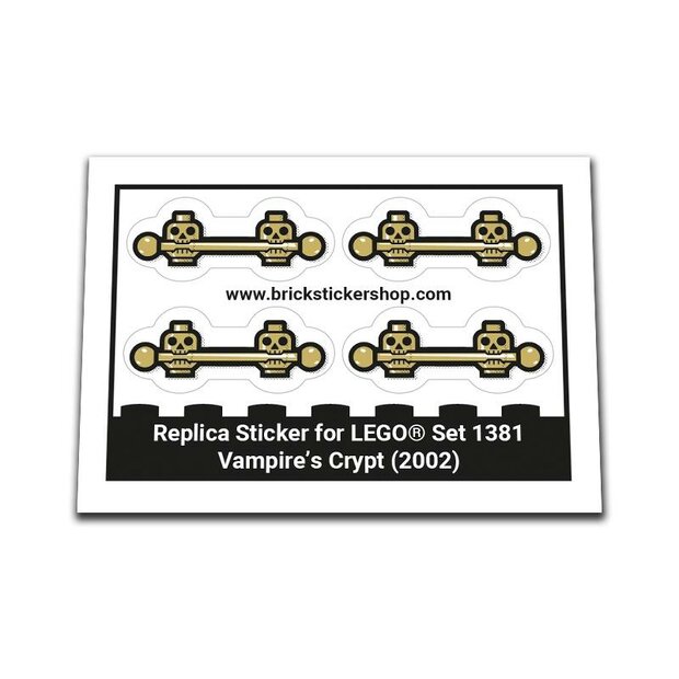 Replacement Sticker for Set 1381 - Vampire&#039;s Crypt