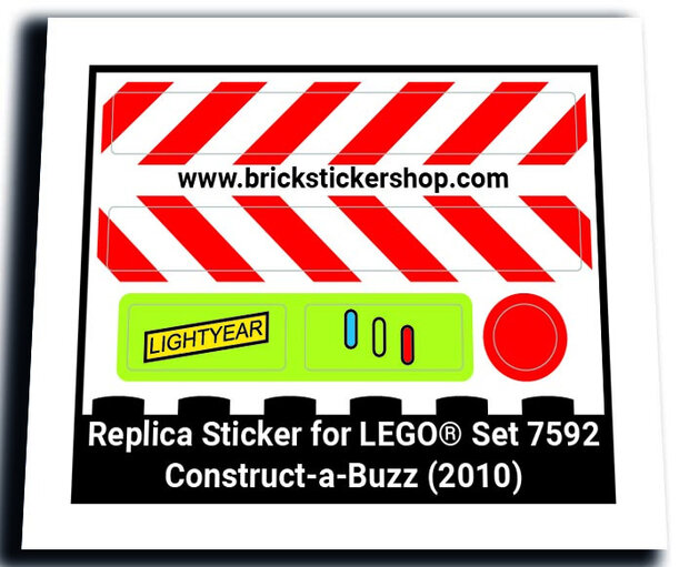 Replacement Sticker for Set 7592 - Construct-a-Buzz