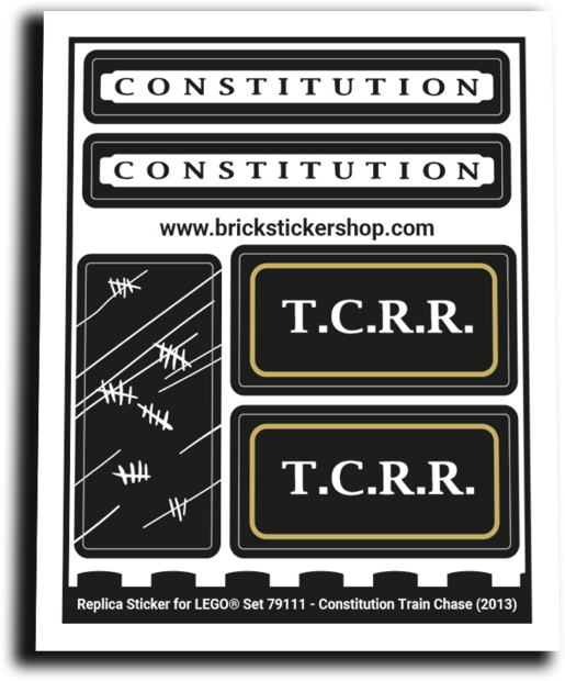 Replacement Sticker for Set 79111 - Constitution Train Chase