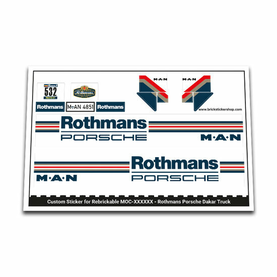 Custom Sticker - 1984 MAN KAT 4x4 Rothmans Porsche door MdenBoer