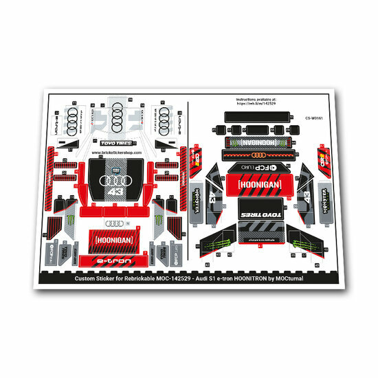 Custom Sticker - Audi S1 etron HOONITRON door MOCturnal