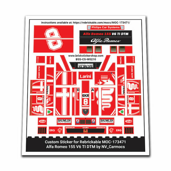 Custom Sticker - Alfa Romeo 155 V6 TI DTM by NV_Carmocs