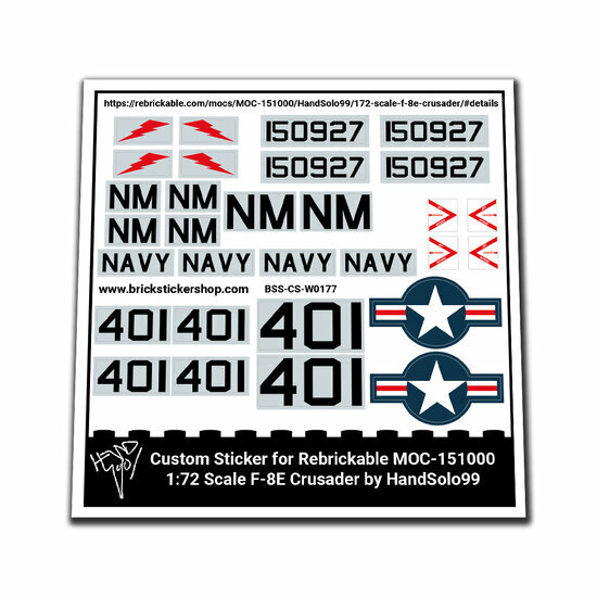 Custom Sticker - 1_72 Scale F-8E Crusader by HandSolo99