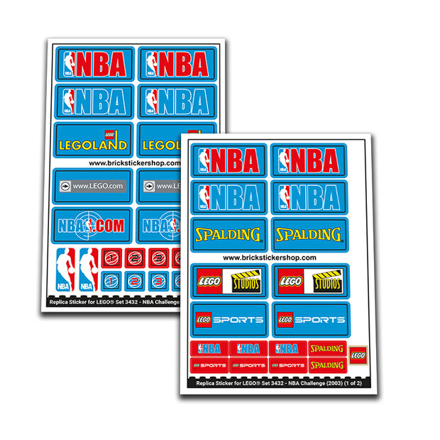 Replica Sticker voor Set 3432 - NBA Challenge