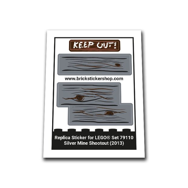 Replica Sticker voor Set 79110 - Silver Mine Shootout