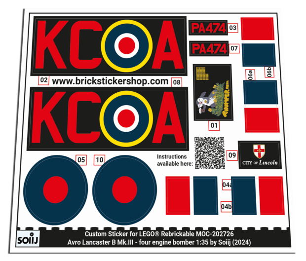 Custom Sticker - Avro Lancaster B Mk.III by SOIIJ