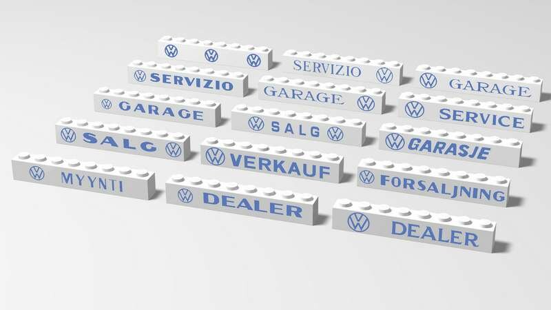 Replacement Sticker for Set 307 - VW Auto Showroom