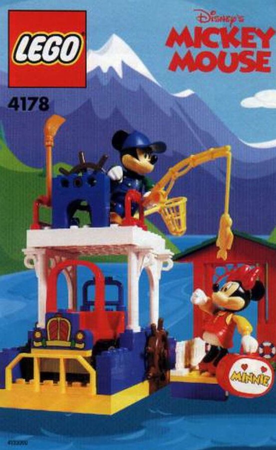 Replica Sticker voor Set 4178 - Mickey&#039;s Fishing Adventure