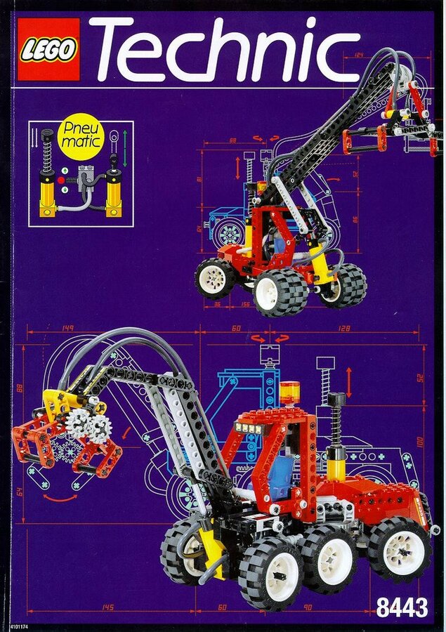 Replacement Sticker for Set 8443 - Pneumatic Log Loader