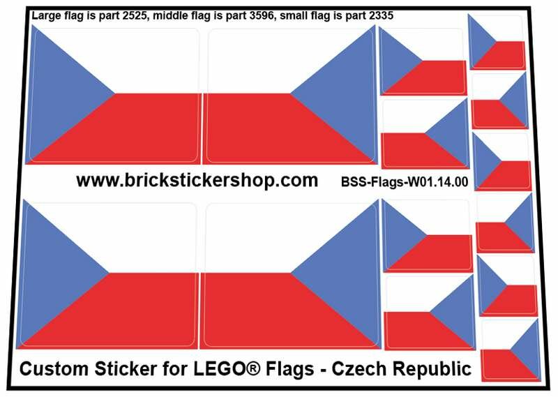 Custom Sticker - Flags - Flag of the Czech Republic