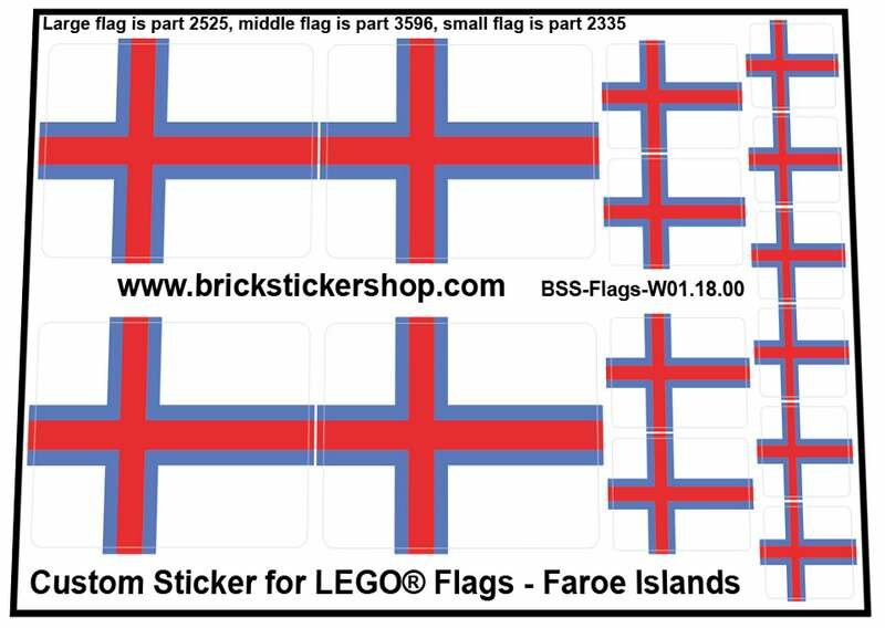 Custom Sticker - Flags - Flag of the Faroe Islands