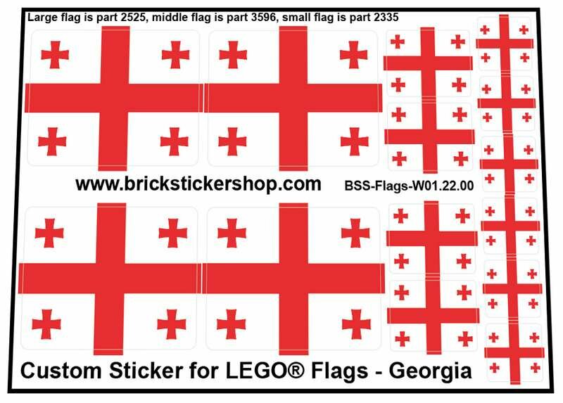 Custom Sticker - Flags - Flag of Georgia