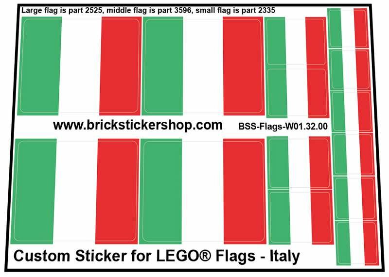 Custom Sticker - Flags - Flag of Italy