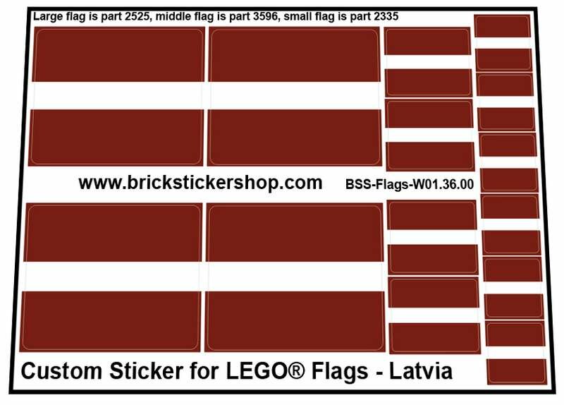 Custom Sticker - Flags - Flag of Latvia