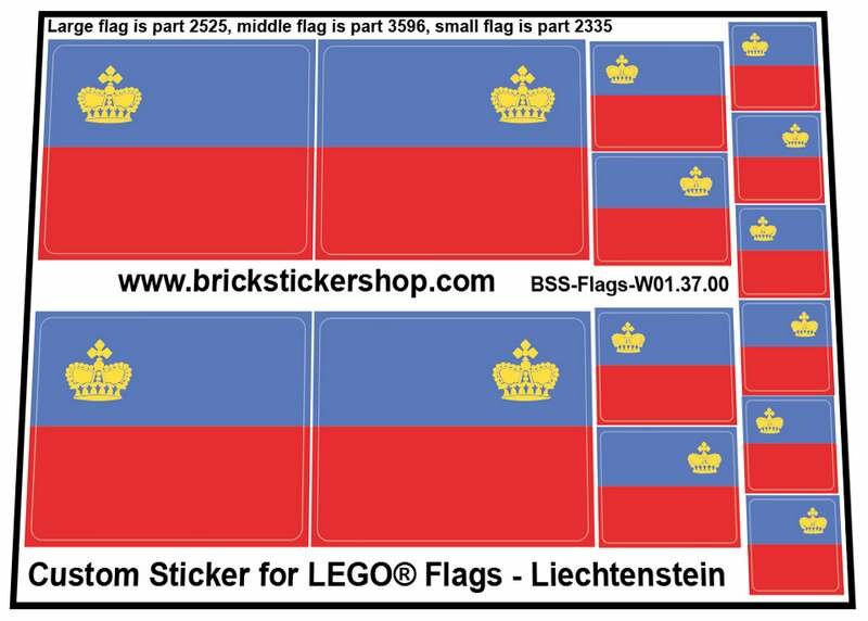 Custom Sticker - Flags - Flag of Liechtenstein