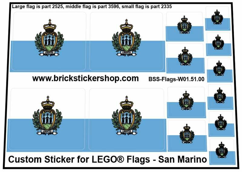 Custom Sticker - Flags - Flag of San Marino