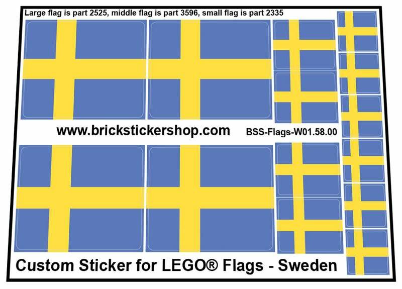 Custom Sticker - Flags - Flag of Sweden