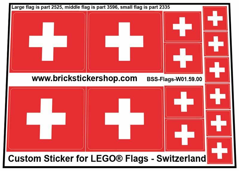 Custom Sticker - Flags - Flag of Switzerland