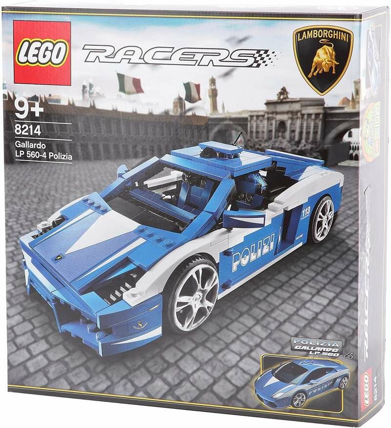 Replica Sticker voor Set 8214 - Lamborghini Gallardo LP 560-4 Polizia