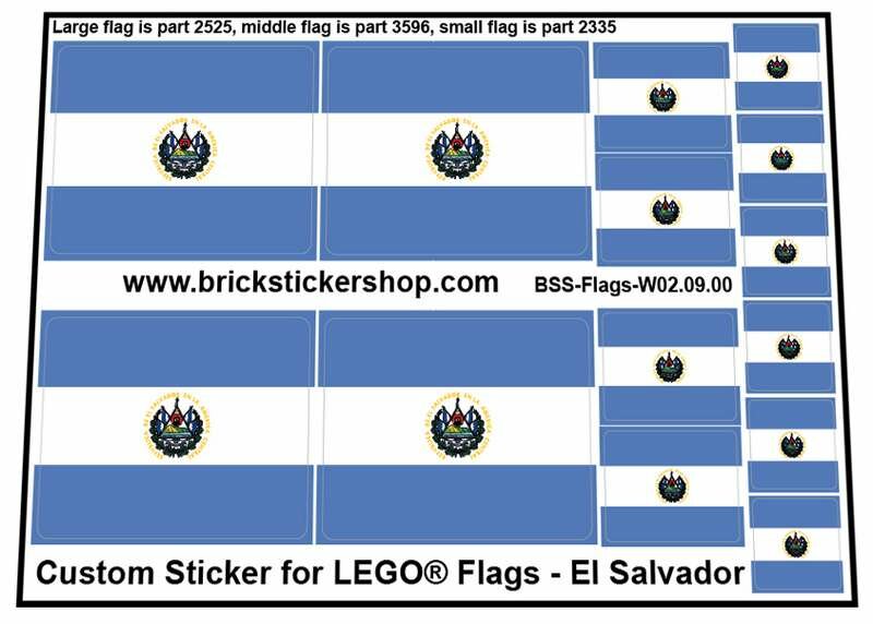 Custom Sticker - Flags - Flag of El Salvador