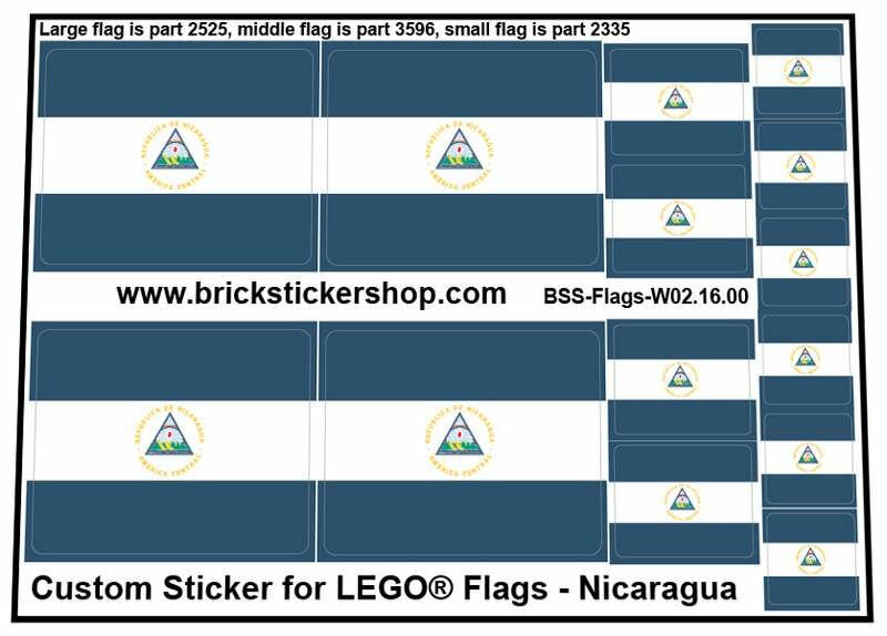 Custom Sticker - Flags - Flag of Nicaragua