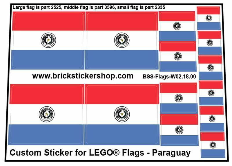 Custom Sticker - Flags - Flag of Paraguay