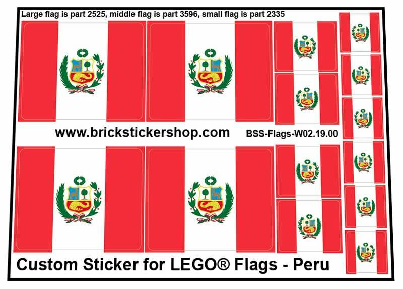 Custom Sticker - Flags - Flag of Peru