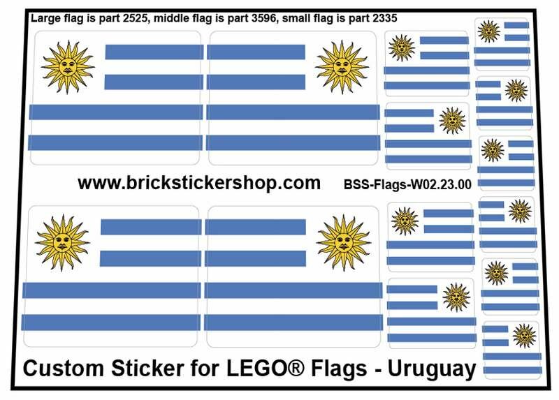 Custom Sticker - Flags - Flag of Uruguay