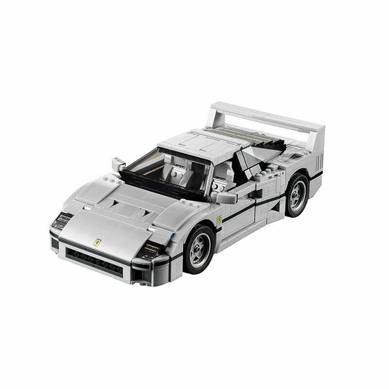 Precut Custom Replacement Stickers voor Lego Set 10248 - Ferrari F40 (2015) (White Version)