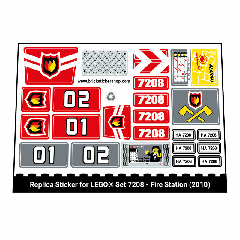 Lego fire station 7208 on sale