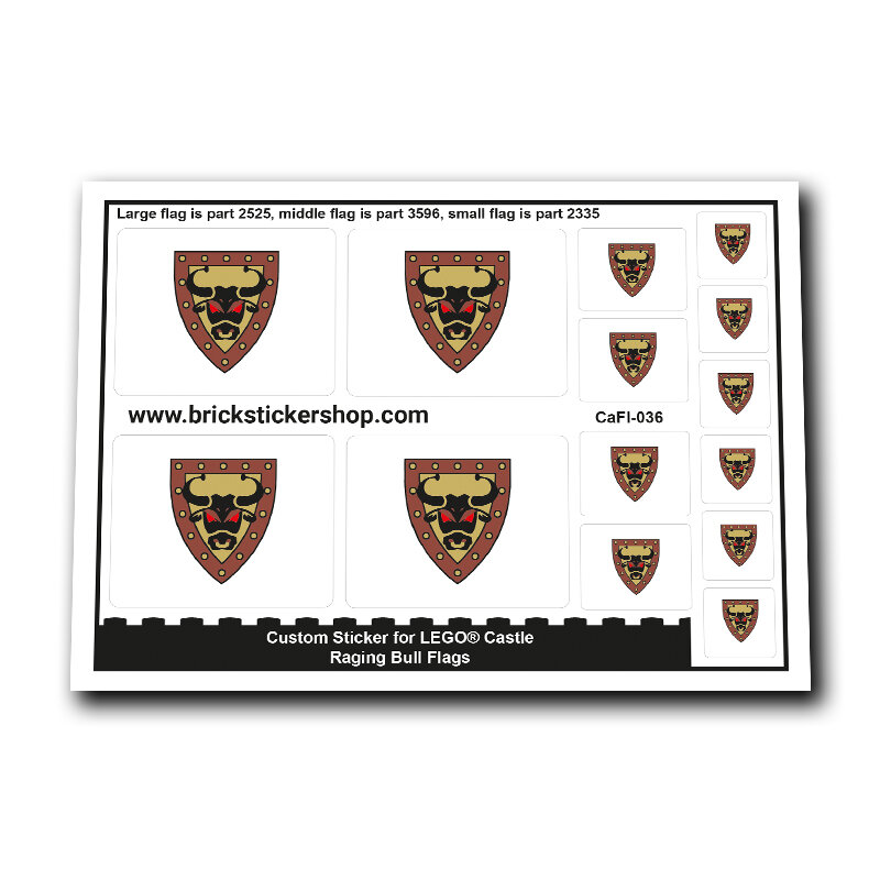 Custom Sticker - Raging Bull Flags