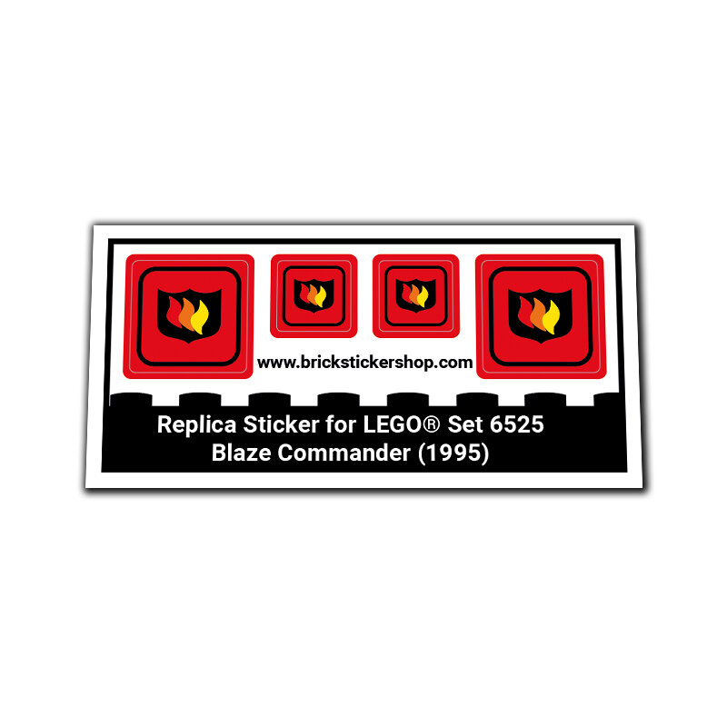 Replacement Sticker for Set 6525 - Blaze Commander