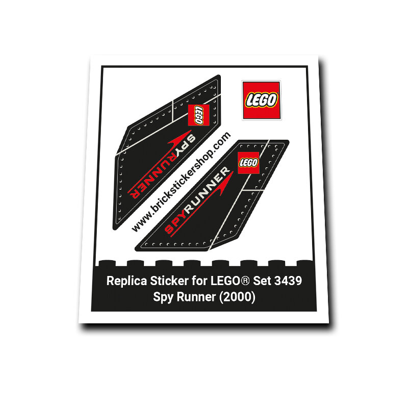 Replacement Sticker for Set 3439 - Spy Runner