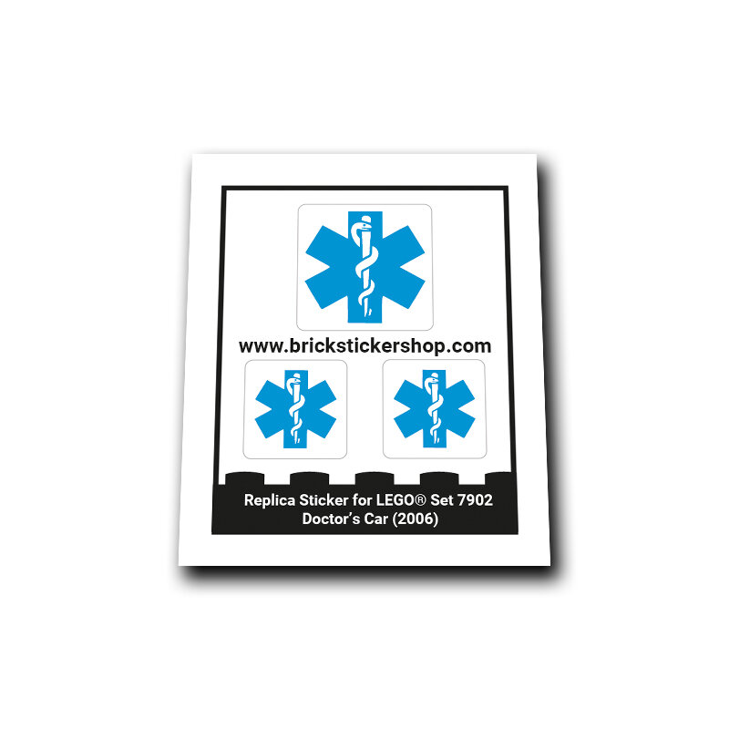 Replacement Sticker for Set 7902 - Doctor&#039;s Car